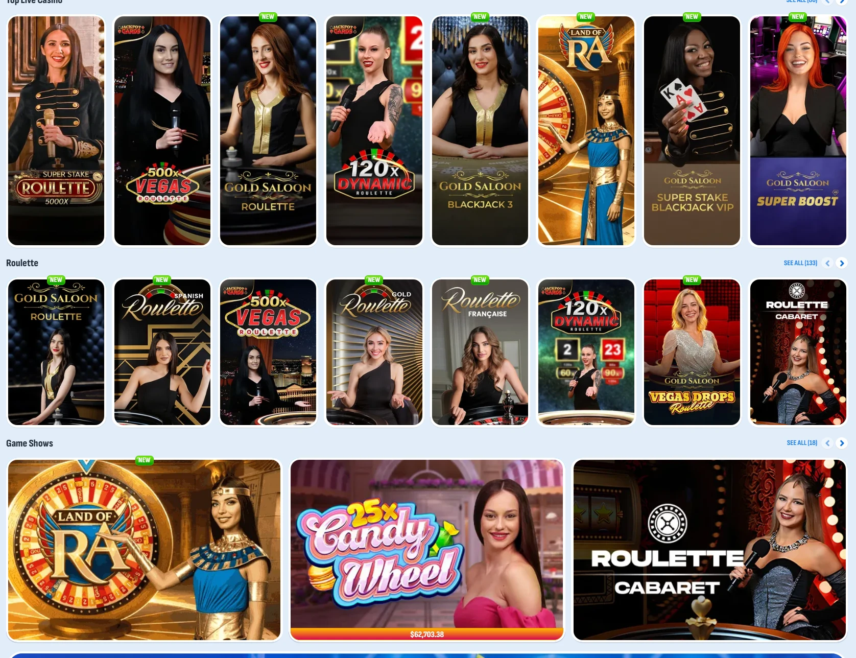 nomini casino Kaszinó élő osztós szekció